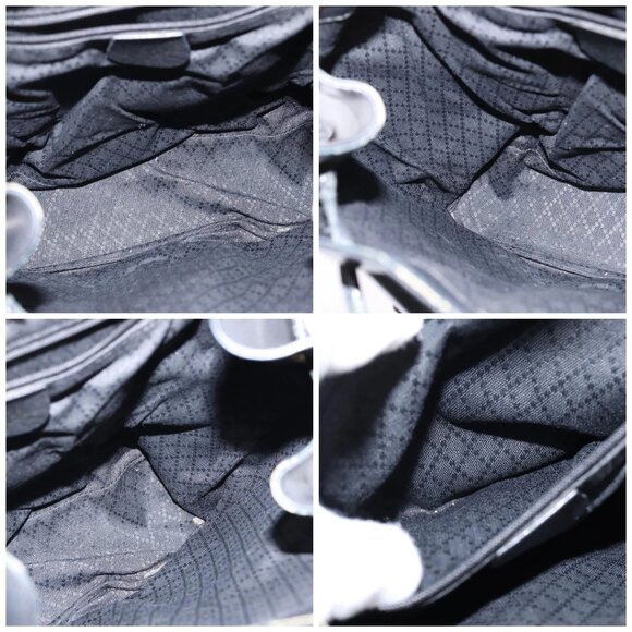 GUCCI Bamboo Backpack Leather Navy Gold 003 2058 0016 Auth gh884 - Picture 16 of 16